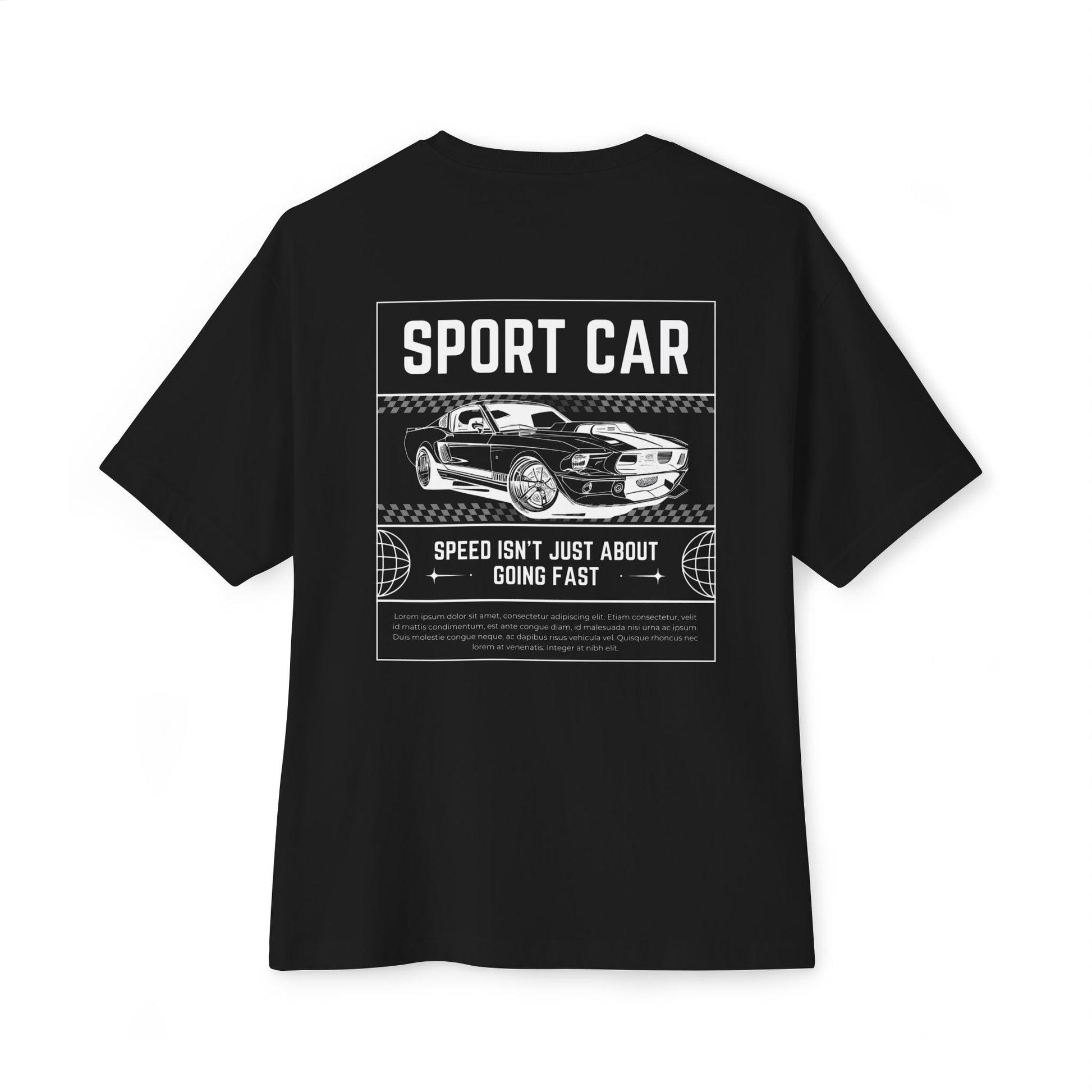 Sport Car Graphic Oversized Tee - Perfect Gift for Car Enthusiasts