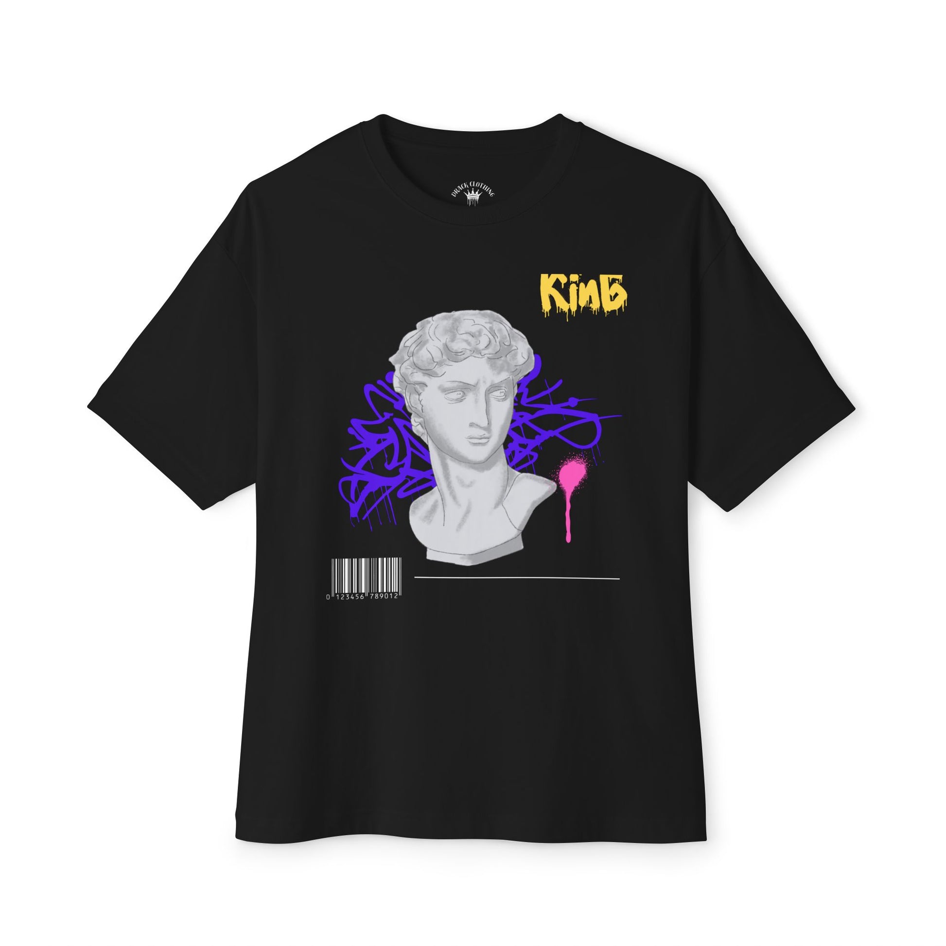 Unisex Oversized Boxy Tee - Graffiti Style with Art-Inspired Print