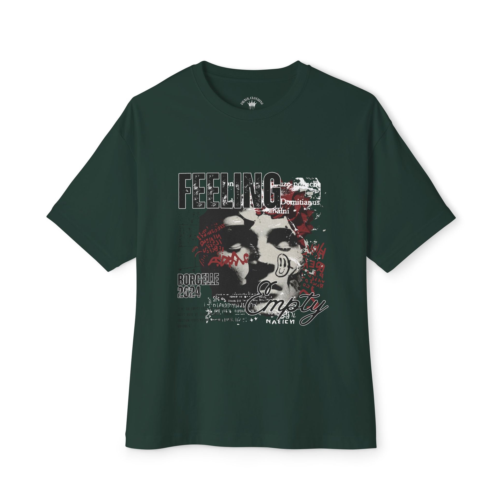 Feeling Empty Unisex Oversized Boxy Tee - Vintage Graphic T-Shirt