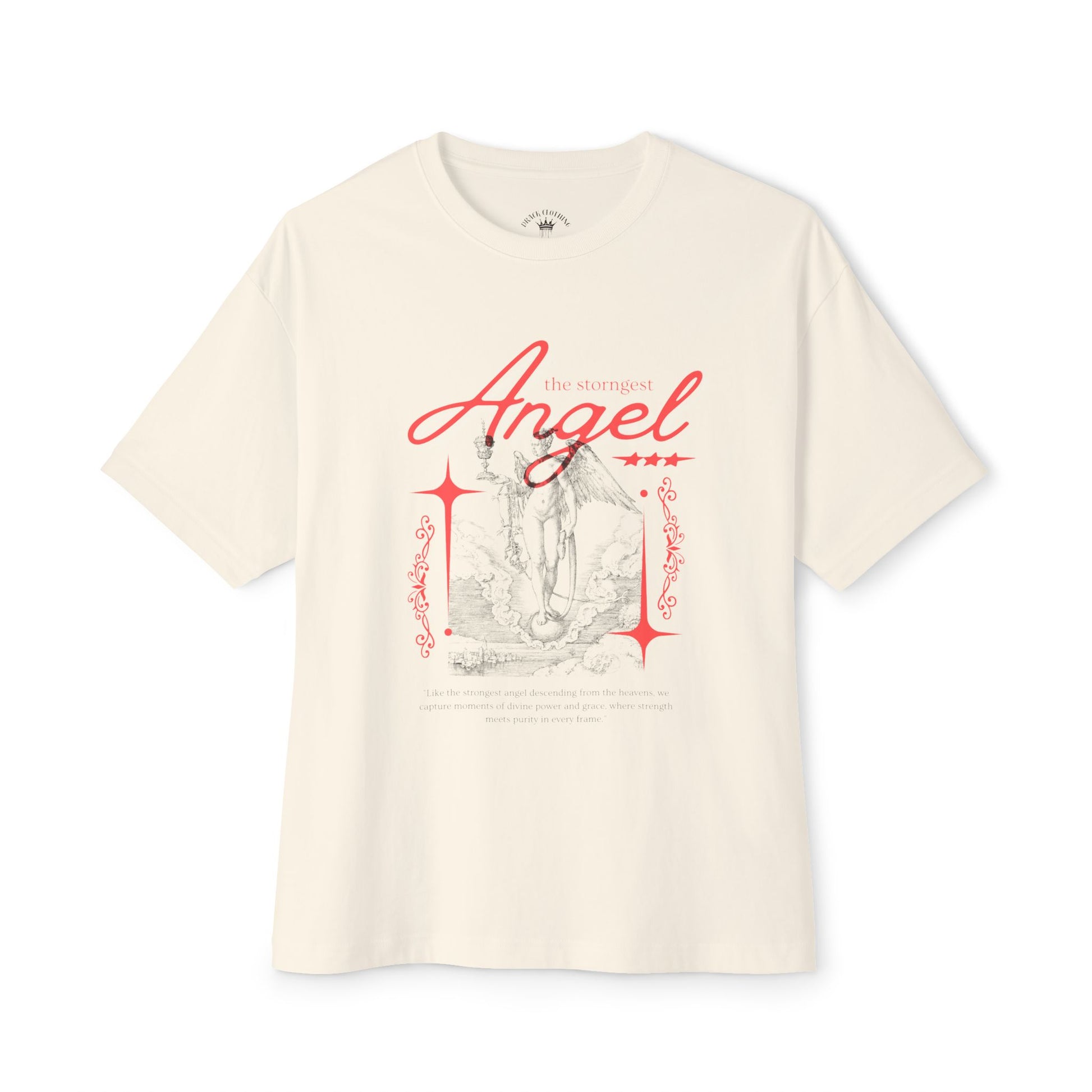 Unisex Oversized Boxy Tee - 'The Strongest Angel' Graphic T-Shirt