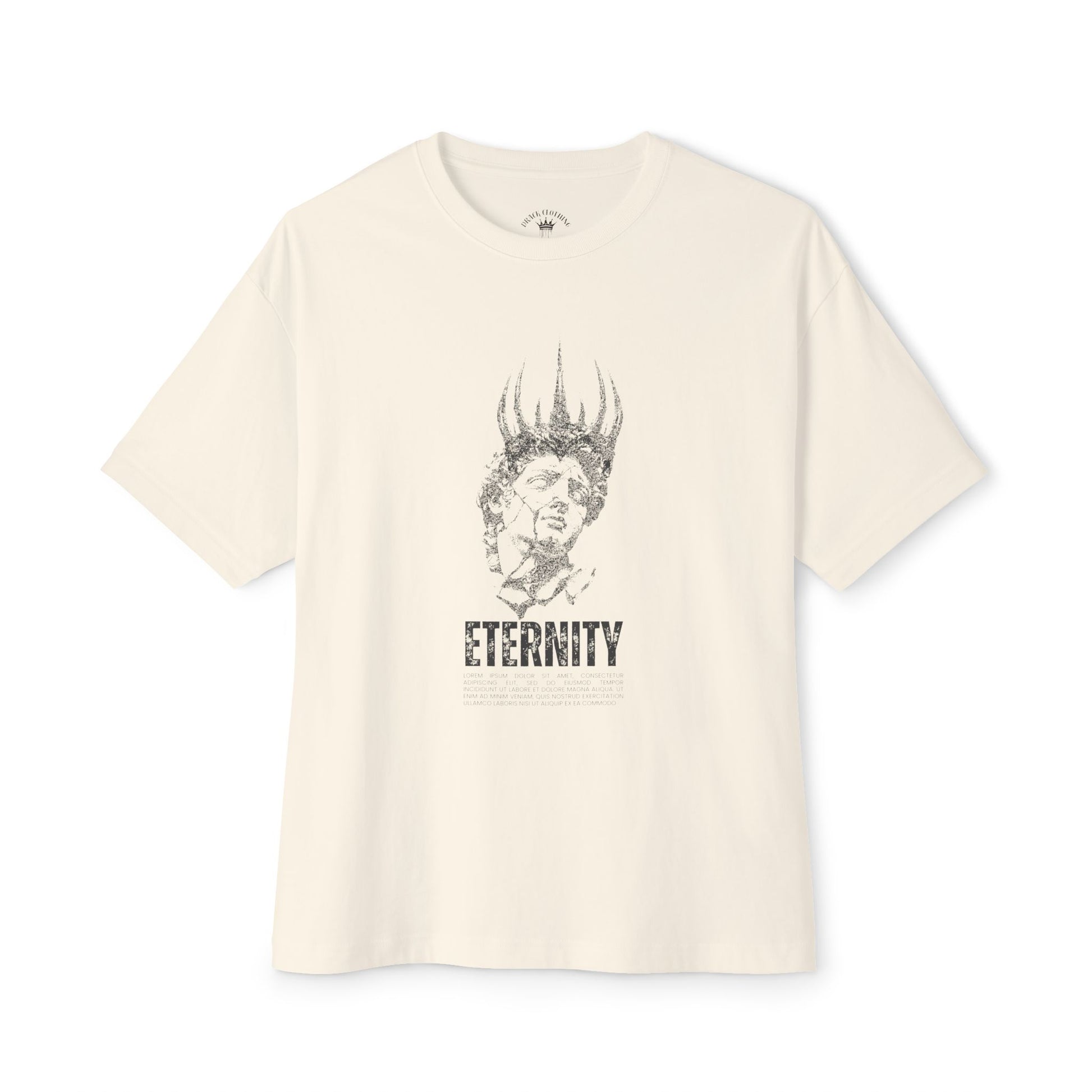 Eternity Unisex Oversized Boxy Tee - Artistic Graphic Tee for Casual Wear