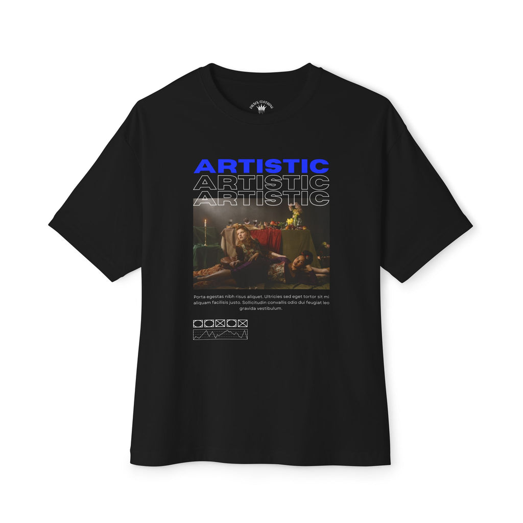 Artistic Unisex Oversized Boxy Tee | Statement Graphic Tee for Creative Souls | Perfect for Casual Outings & Art Lovers