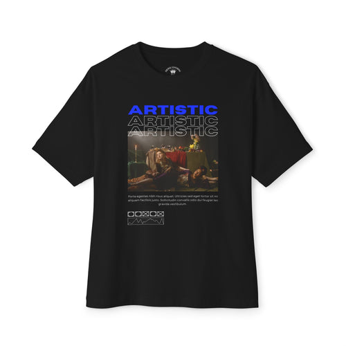 Artistic Unisex Oversized Boxy Tee | Statement Graphic Tee for Creative Souls | Perfect for Casual Outings & Art Lovers
