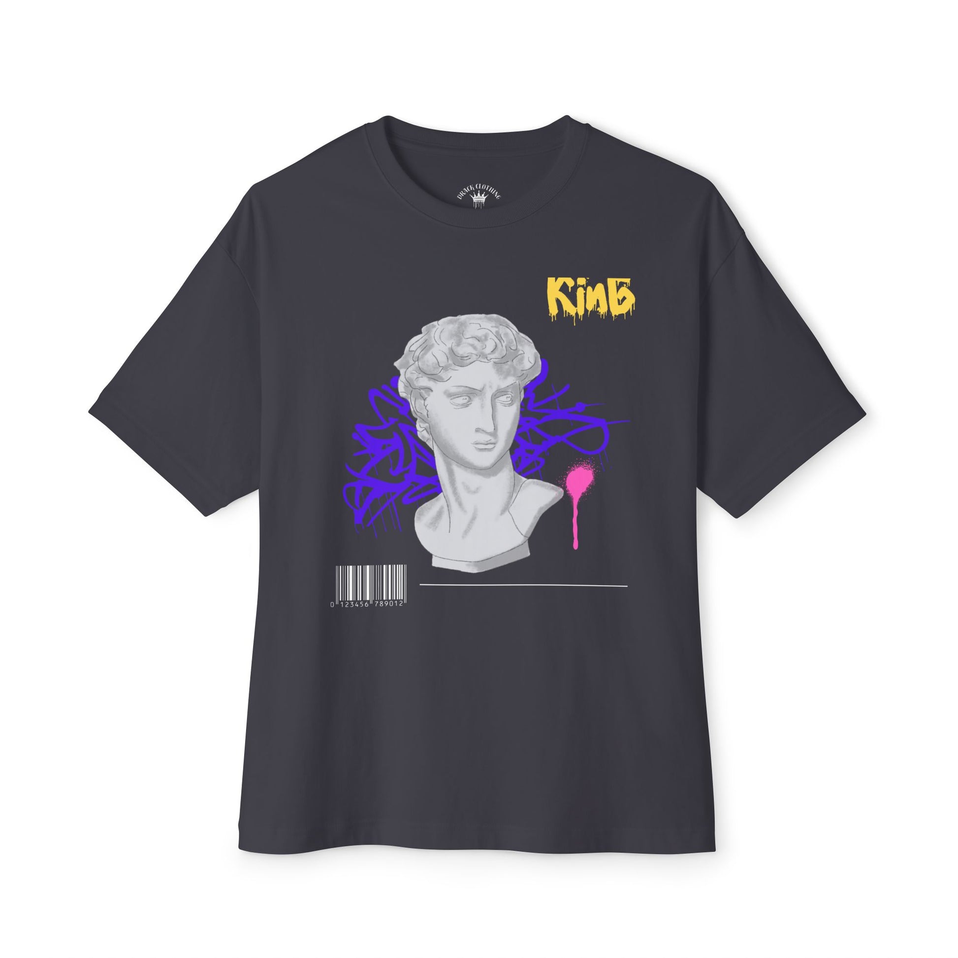 Unisex Oversized Boxy Tee - Graffiti Style with Art-Inspired Print